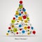 Digital style Christmas tree.