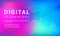 Digital technology banner purple blue background concept with world line light effects