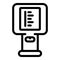 Digital thermal imager icon, outline style