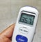 Digital thermometer used to monitoring patients temperature in hospital.