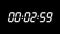 Digital timer countdown 4K animation