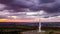 Digital Tower to Brasilia, capitale du Brasil, filmed with drone in an aerial view in the late afternoon