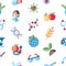 Digital vector biotechnology icons set