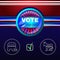 Digital vector usa election with make your choise