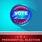 Digital vector usa election with make your choise