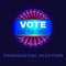 Digital vector usa election with make your choise