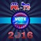Digital vector usa election with presidential vote