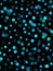 Digital vivid light blue polka dots on black