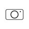 Digital Webcam line icon in linear style.