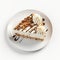 Digitally Enhanced Chocolate Praline Cheesecake Plate - Octane Render Style