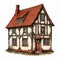 Digitally Enhanced Tudor Inspired House With Chimney