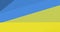 Digitally generated full frame image of blue and yellow abstract pattern representing ukrainian flag