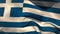 Digitally generated greece flag waving