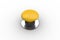 Digitally generated shiny yellow push button