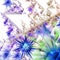 Digitally recreated watercolor flower texture