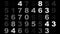 Digits in abstract exploring dynamic numbers and random numerical data on black texture for software development and data science