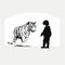 A Dignified Encounter Mark And The White Tiger In Japanese Minimalism
