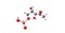 Dihydrogen phosphate molecular structure isolated on white