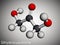 Dihydroxyacetone, DHA, glycerone molecule. It is saccharide, triose, sunscreening agent, component of self-tanning creams.