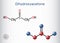 Dihydroxyacetone, DHA, glycerone molecule. It is saccharide, triose, sunscreening agent, component of self-tanning creams.