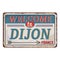Dijon France city road sign - signage board