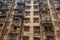 Dilapidated apartment building in Chongqing, Chi