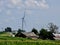 Dilapidated Buildings, Corn Field, and Turbines #3