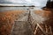 Dilapidated dock on Reed Lake in Northern Manitoba