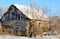 Dilapidated house in the Russian village