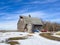 A dilapidated livestock barn in midwest Minnesota