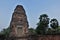 The dilapidated tower of the ancient Angkor temple