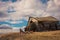 Dilapidated wooden barn rural Washington