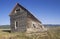 Dilapidated wooden farmhouse,