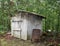 Dilapidated wooden shed