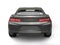 Dim gray modern business car - tail view closeup shot