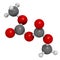 Dimethyl dicarbonate DMDC beverage preservative molecule. Additive added to wine, sport beverages, iced tea, etc.