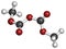 Dimethyl dicarbonate DMDC beverage preservative molecule. Additive added to wine, sport beverages, iced tea, etc.