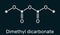 Dimethyl dicarbonate, DMDC, velcorin, dimethyl pyrocarbonate molecule. It is beverage preservative, sterilant, food