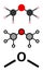 Dimethyl ether (methoxymethane, DME) molecule