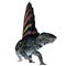 Dimetrodon Reptile on White