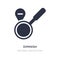 diminish icon on white background. Simple element illustration from Miscellaneous concept