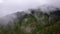 The Dimitiles highland on Reunion Island accross the clouds