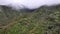 The Dimitiles highland on Reunion Island sky view