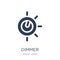 Dimmer icon. Trendy flat vector Dimmer icon on white background