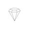 Dimond jewelry icon. line icon. outline