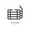 dinamite outline icon. isolated line vector illustration from army collection. editable thin stroke dinamite icon on white