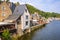 Dinan Port on the Rance River in French Brittany