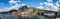 Dinant/Belgium - 05/10/2019: Panoramic cityscape of Dinant