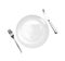 Diner plate with fork and spoon