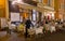 Diners in a restaurant in the Old Town, Nice, Provence, France.